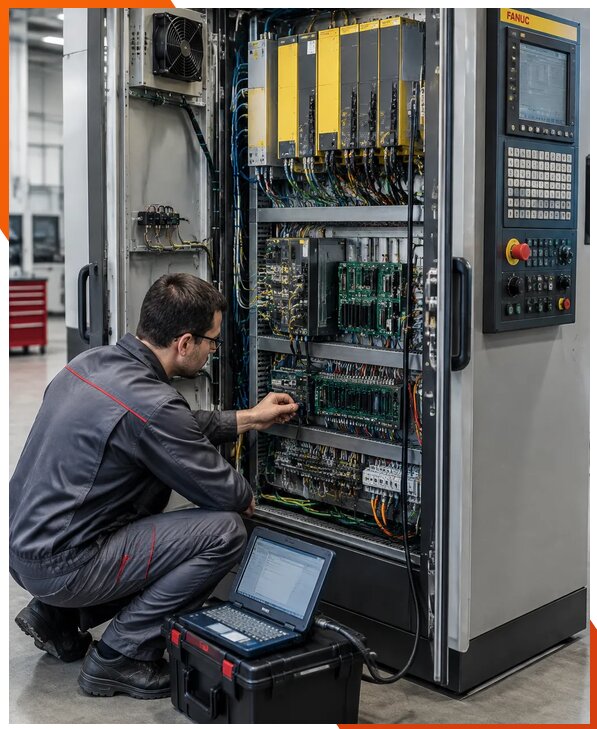 Ремонт систем ЧПУ FANUC промышленных станков в Сасове